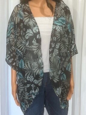 Floral Sheer Kimono Cardigan